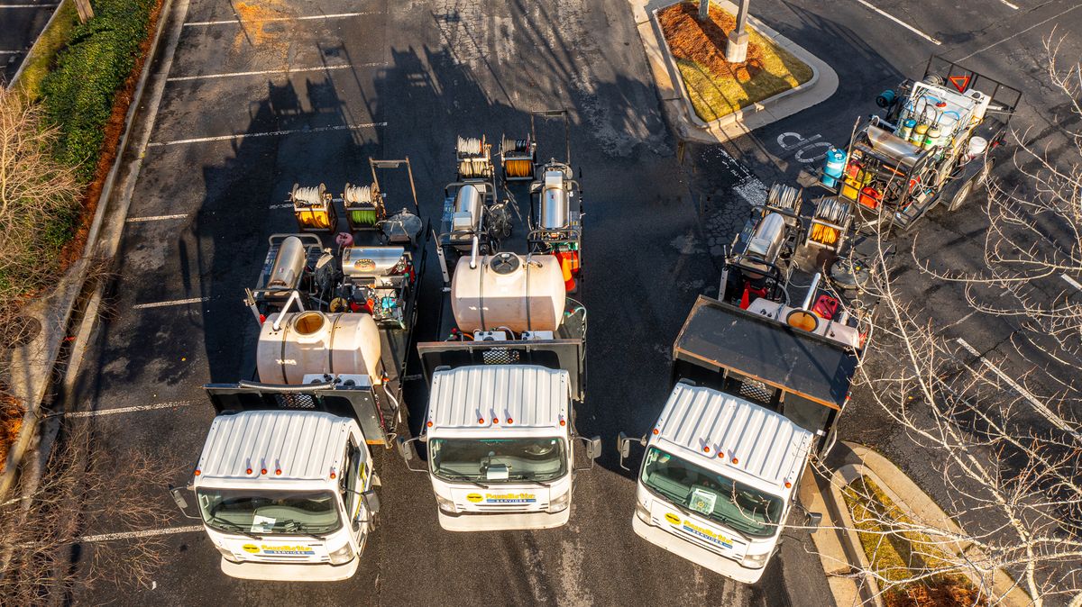 Professional commercial pressure washing truck and equipment serving Palm Beach County FL