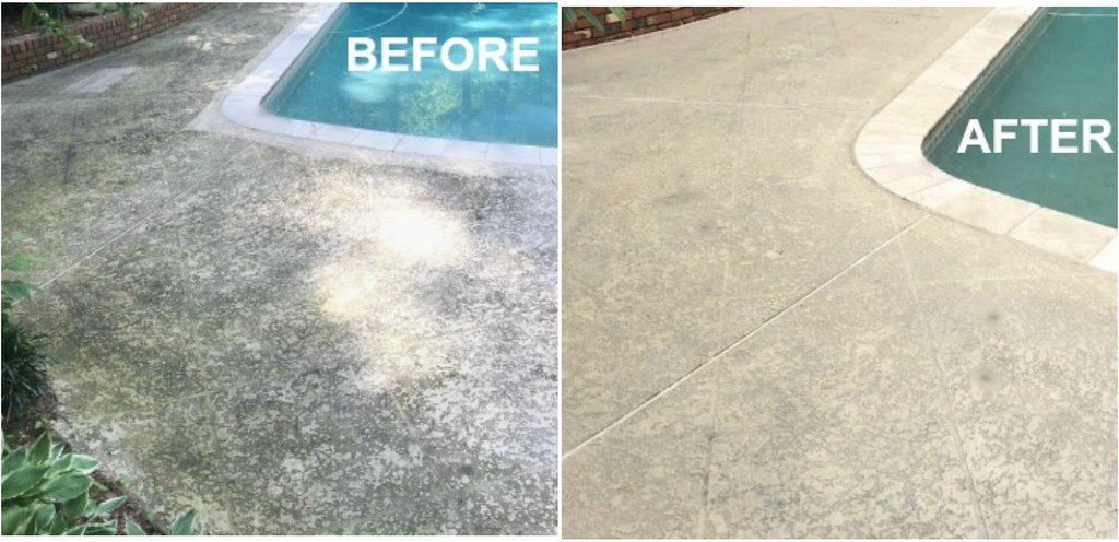 Pool deck and patio pressure washing service in Boca Raton FL